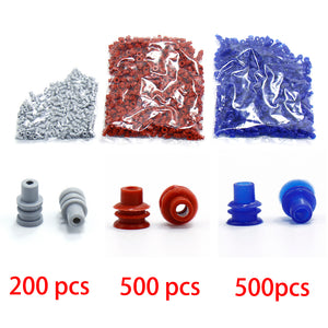 1200pcs/Kit Automotive Connector Waterproof Rubber Seal for Universal 1/1.5/1.8/2.2/2.8/3.5mm Crimping Terminal Plug