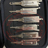 12pcs / Lot Original New Lishi Lock Pick Decoder for Automotive & Magnetic Carry Case