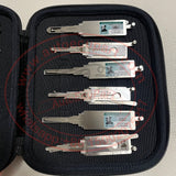 12pcs / Lot Original New Lishi Lock Pick Decoder for Automotive & Magnetic Carry Case