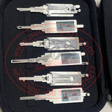 12pcs / Lot Original New Lishi Lock Pick Decoder for Automotive & Magnetic Carry Case