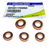 15pcs/set Genuine 6659901001, 6650170060, 6650170003 Injector Bolt & Washer & Clamp for Ssangyong Rexton Kyron Stavic Actyon