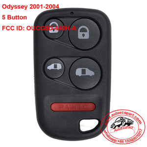 Replacement Remote Key Fob 5 Button for Honda Odyssey 2001-2004 FCC ID: OUCG8D-440H-A