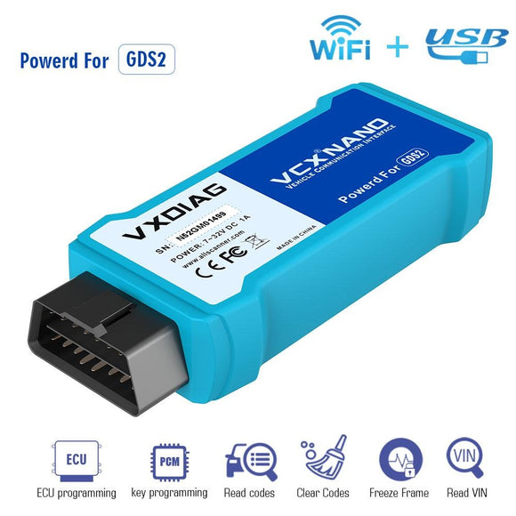 VXDIAG VCX NANO for GM/Opel Multiple GDS2 and Tech2Win Diagnostic Tool with Wifi