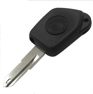 1 Button Remote Key Fob Case Shell with Blank Blade Fits For PEUGEOT 406 - Pack of 5
