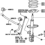 1pcs 48820-42030 LINK ASSY, Front Stabilizer for Toyota RAV4 Prius Corolla 4882042030 RH/LH