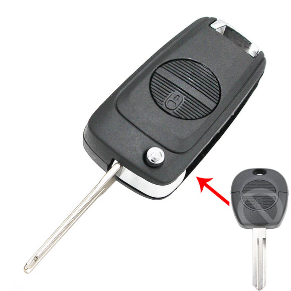 2 Button Flip Remote Key Shell Case for Nissan Patrol ALMERA PRIMERA X-TRAIL Micra A33