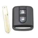 2 Button Remote Key Shell Case for Nissan Qashqai Micra Navara Almera Note