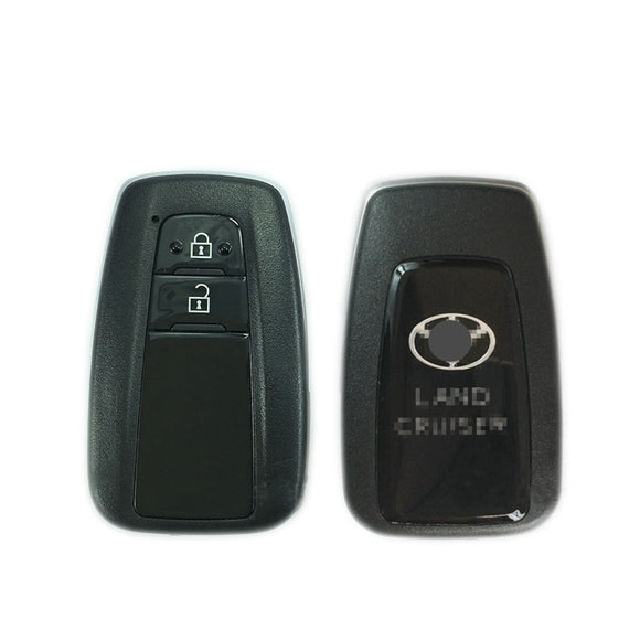2 Button Smart Key Shell Case for Toyota LAND CRUISER 2018- fit for Lonsdor K518 KH100 PCB Control (No words: D14FDM-01)