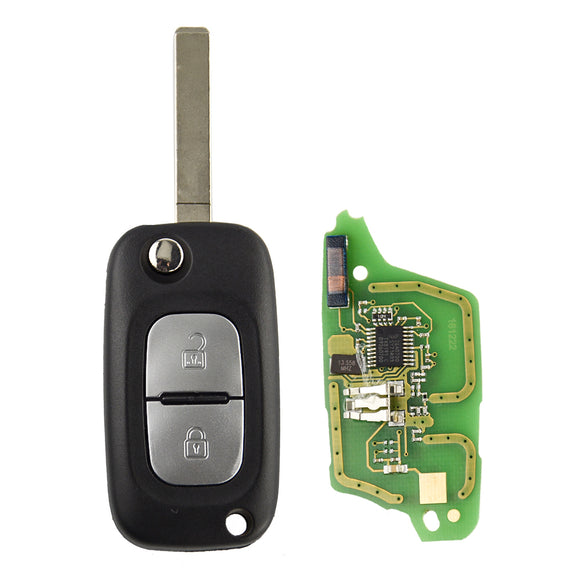 2 Buttons 433MHz PCF7961A ID46 Chip Flip Remote Key for Renault Clio III Clio 3 Kangoo Master Modus Twingo 2006-2016 7701210033