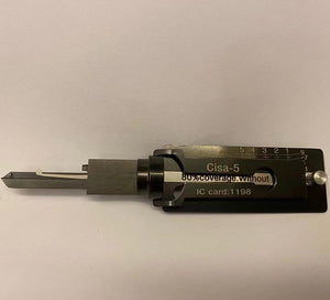 2-in-1 Lock Pick Decoder 5-Pin- Cisa Keyway Tool