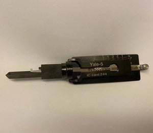 2-in-1 Lock Pick Decoder 5-Pin- Yale Keyway Tool