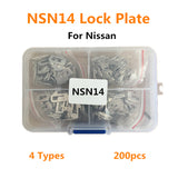 200PCS NSN14 Car Lock Reed Lock Plate for Nissan Lock cylinder Repair Locksmith Tool