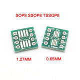 20pcs SMD to DIP Adapter Converter SOP8 SSOP8 TSSOP8 Adapter Plate 0.65mm 1.27mm