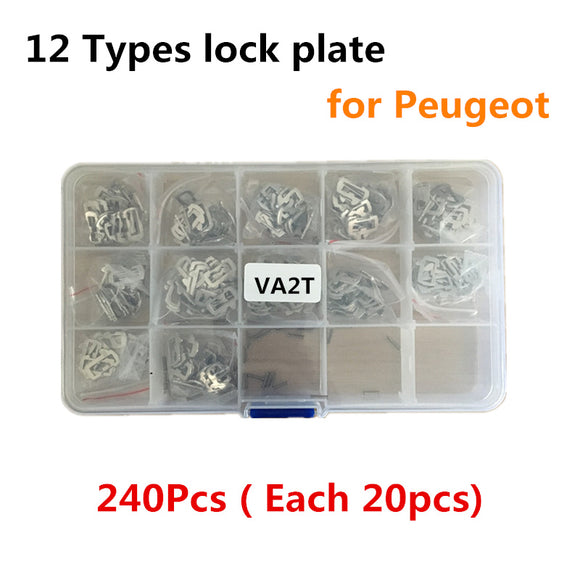 240PCS VA2T Car Lock Reed Lock Plate for Peugeot Cylinder Repair Locksmith Tool