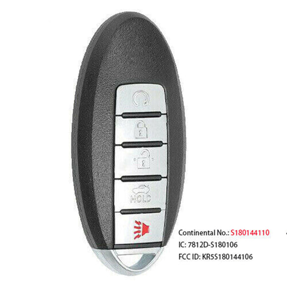 285E3-6FL7A S180144110 Smart Remote Key 433.92Mhz PCF7961M Hitag-AES 4A Chip for NISSAN Rogue 2017-2019 5 Button