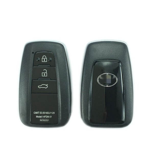 3 Button Smart Key Shell Case for Toyota 2018- fit for Lonsdor K518 KH100 PCB Control