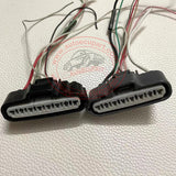 2pcs/set Cable Connectors Adapter for 89871-71010 Toyota Injector Driver ECU, Accelerator Position Sensor Connecter with Wire