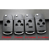 2+1 Button Refit Car Key Case Shell For HONDA Accord CRV 5pcs