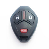 2+1 Button Remote Key Shell without Blade for Mitsubishi (5pcs)