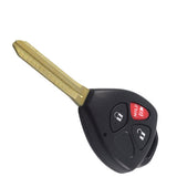 2+1 Buttons 312 MHz Remote Head Key for Scion / Toyota Yaris 2005-2013 - MOZB41TG