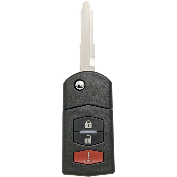 2+1 Buttons 315MHz Flip Remote Key for Mazda 3 / 2 / 5 / CX-7/ CX-9 2006-2015 - BGBX1T478 SKE125-01