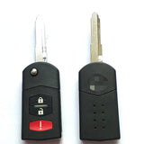 2+1 Buttons 315 MHz Flip Remote Key for Mazda 6 / RX8 2004-2008 - KPU41788