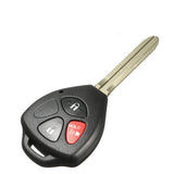 2+1 Buttons 315 MHz Remote Head Key for Toyota RAV4 Yaris Highlander 4Runner 2010-2018 - HYQ12BBY (G Chip)