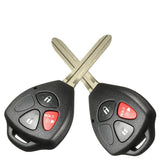 2+1 Buttons 315 MHz Remote Head Key for Toyota RAV4 Yaris Highlander 4Runner 2010-2018 - HYQ12BBY (G Chip)