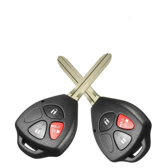 2+1 Buttons 315 MHz Remote Head Key for Toyota Yaris 2015-2018 - HYQ12BBY (H Chip)