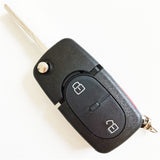 2+1 Buttons Flip Remote Key Shell for Audi with Large Battery Holder - 5 pcs