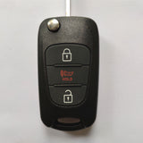 2+1 Buttons Flip Remote Key Shell for Hyundai - 5 pcs