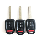 2+1 Buttons Remote Head Key SHELL for Honda CR-V / Crosstour 2013–2017 - 5 pieces