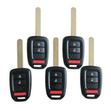 2+1 Buttons Remote Head Key SHELL for Honda CR-V / Crosstour 2013–2017 - 5 pieces