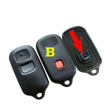 2+1 Buttons Remote Key Shell for Toyota Square Type - 5 pcs