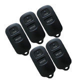2+1 Buttons Remote Key Shell for Toyota Square Type - 5 pcs