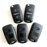 2 Button Flip Remote Key Shell HYN14R for Hyundai Verna (5 pcs)