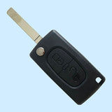 2 Button Key Shell CE0523 without Battery Holder without Groove VA2 Blade for Citroen 5pcs