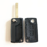 2 Button Key Shell CE0523 without Battery Holder without Groove VA2 Blade for Citroen 5pcs