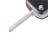 2 Button Key Shell with Battery Holder with Groove for Peugeot - Pack of 5