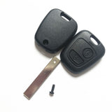2 Button Key Shell with VA2 Blade with Groove for Citroen SX9 5pcs