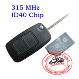 Flip Remote Key Control 315Mhz / 433Mhz 2 Button for Chery Tiggo 3 Vortex Tingo