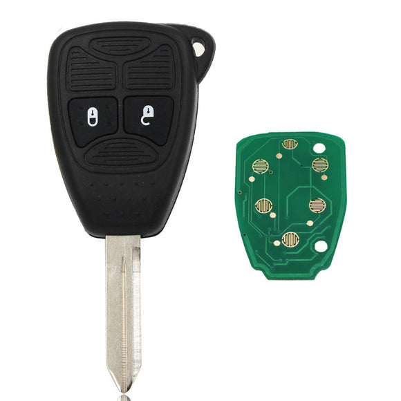 2 Button Smart Remote Key Fob With ID46 Chip 433mhz for Chrysler 300C Sebring PT Cruiser 05179516AA No Mark