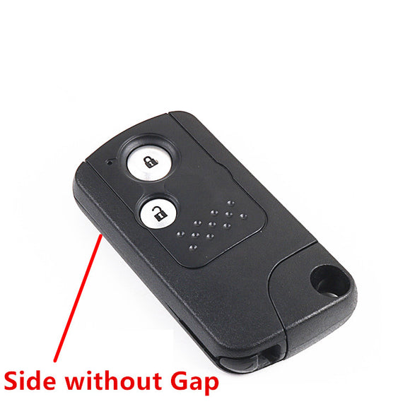 2 Button Smart key shell Car Key Case Shell Side without Gap For Old type HONDA 5pcs