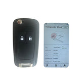 2 Buttons 434MHz Flip Remote Key for Opel - PCF7937E ID46