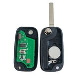2 Buttons 434 MHz Flip Remote Key for Renault - PCF7947