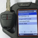 2 Buttons 434 MHz Remote Key For Mitsubishi - MIT8 ID46