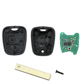 2 Buttons 434MHz Remote Key for Citroen C5 R- ID46 with Groove