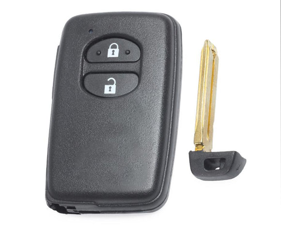 2 Buttons Black 314.3MHz ASK 3370 Board ID74-WD03 Smart Remote Key For Toyota IQ Vitz Ractis Aqua Corolla Wish Prius 89904-47170