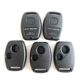 2 Buttons Car Key Case For HONDA Accord Civic CRV Pilot Fit Insight Ridgeline without blade 5pcs