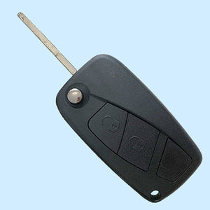 2 Buttons Flip Folding Remote Key Fob Case Black For Fiat Iveco Blank Car key 5pcs